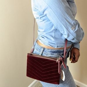 Burgundy crossbody